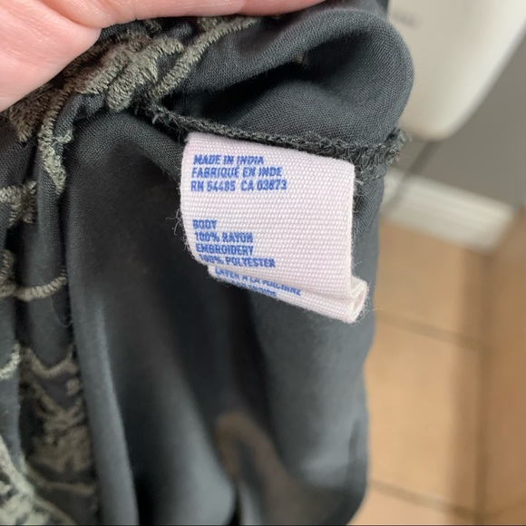 American Eagle Outfitters gray embroidered blouse - Picture 9 of 9